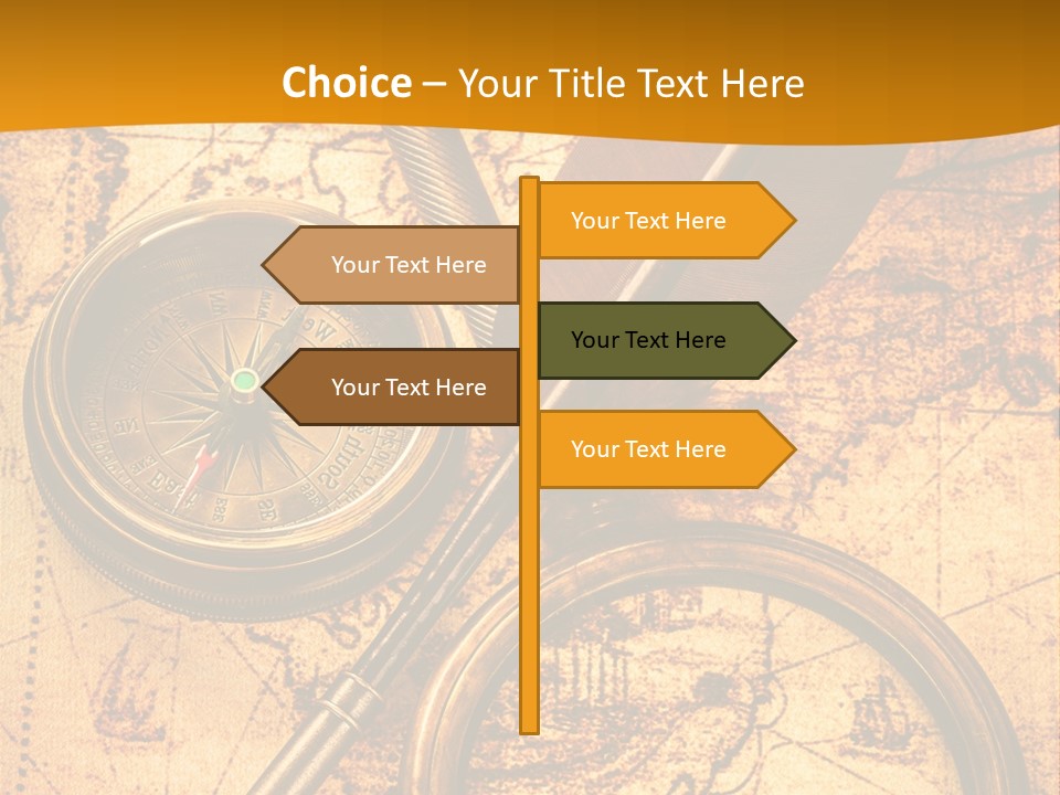 World Grungy Design PowerPoint Template