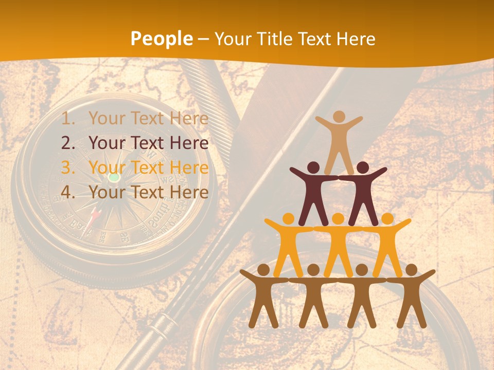 World Grungy Design PowerPoint Template