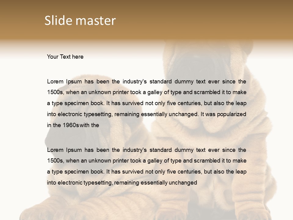 Nobody Animal Canine PowerPoint Template