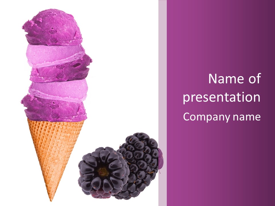 Cold Ice Cone PowerPoint Template