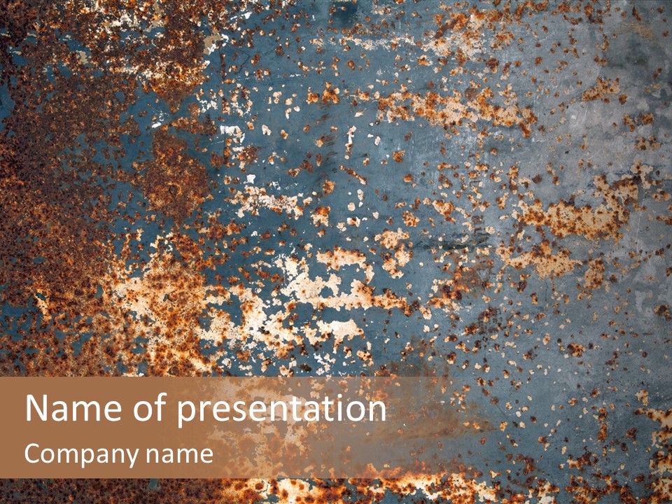 Fashioned Metallic Corrosion PowerPoint Template