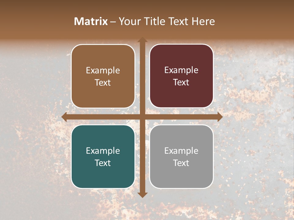 Fashioned Metallic Corrosion PowerPoint Template