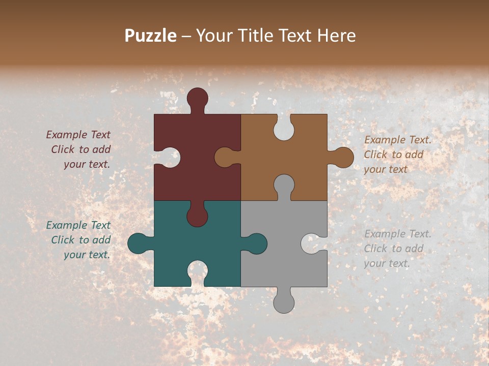 Fashioned Metallic Corrosion PowerPoint Template