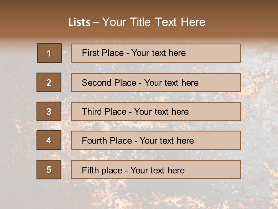 Fashioned Metallic Corrosion PowerPoint Template