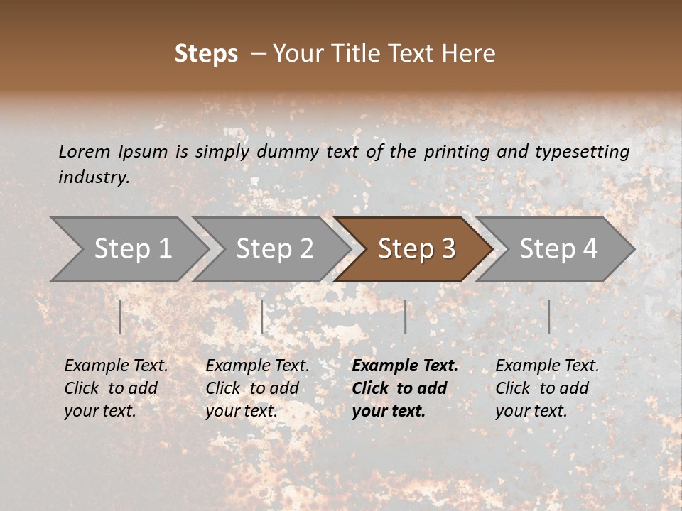 Fashioned Metallic Corrosion PowerPoint Template
