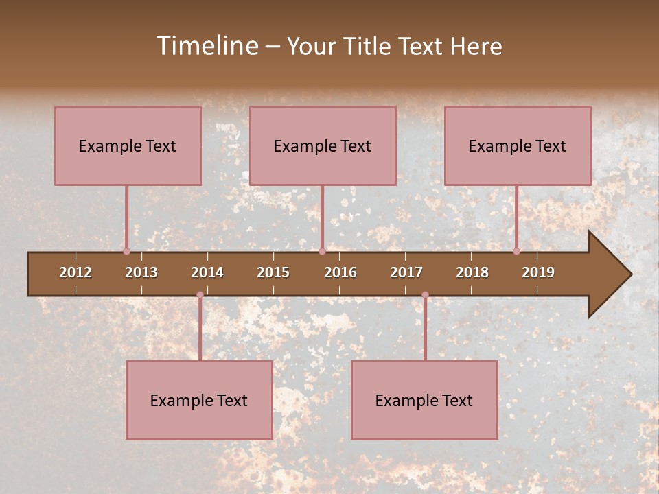 Fashioned Metallic Corrosion PowerPoint Template