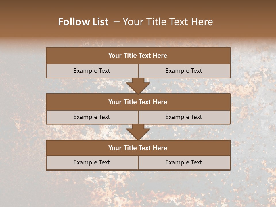 Fashioned Metallic Corrosion PowerPoint Template