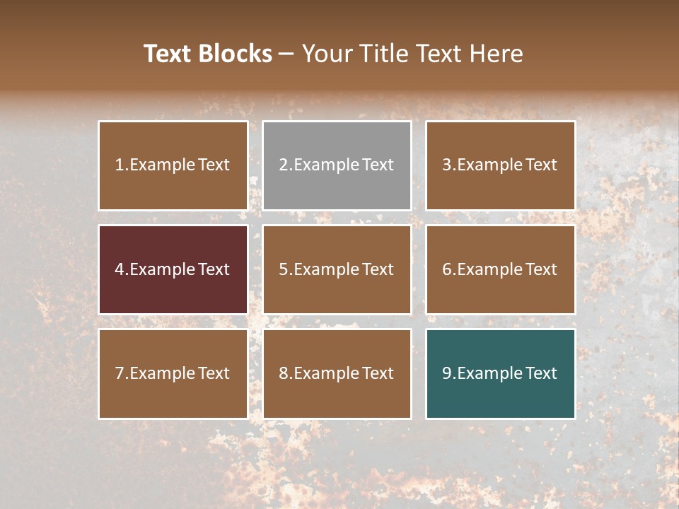 Fashioned Metallic Corrosion PowerPoint Template
