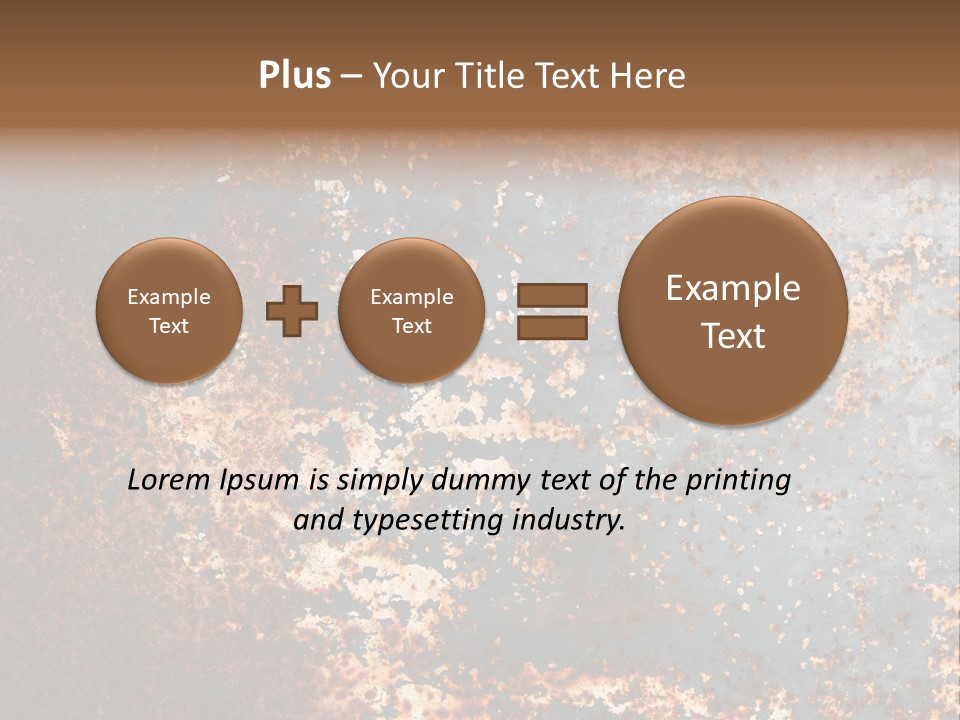 Fashioned Metallic Corrosion PowerPoint Template