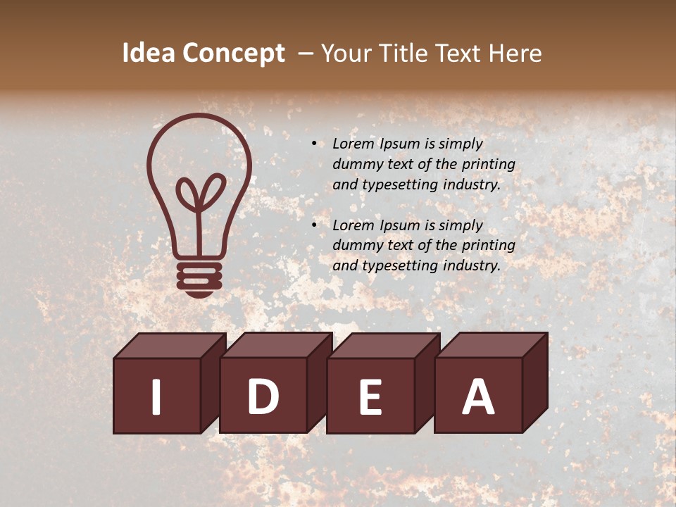 Fashioned Metallic Corrosion PowerPoint Template