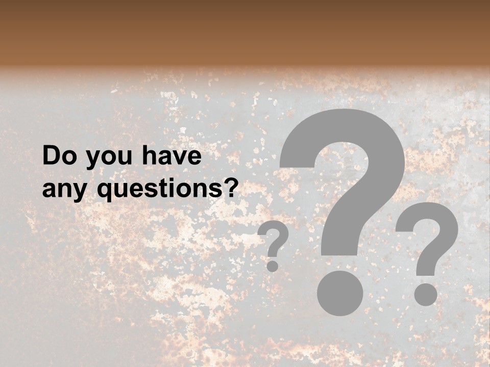 Fashioned Metallic Corrosion PowerPoint Template