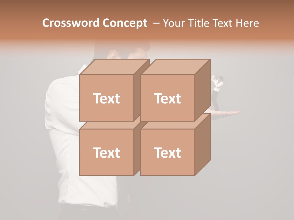 Businesswoman Boss Small PowerPoint Template