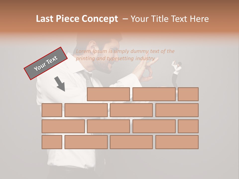 Businesswoman Boss Small PowerPoint Template