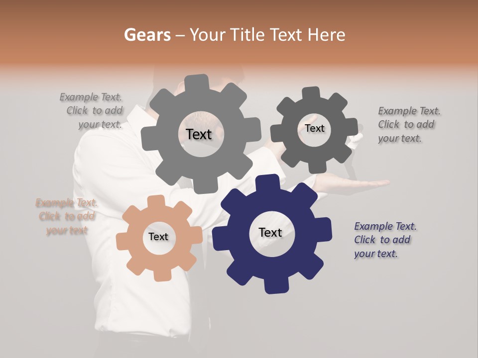 Businesswoman Boss Small PowerPoint Template