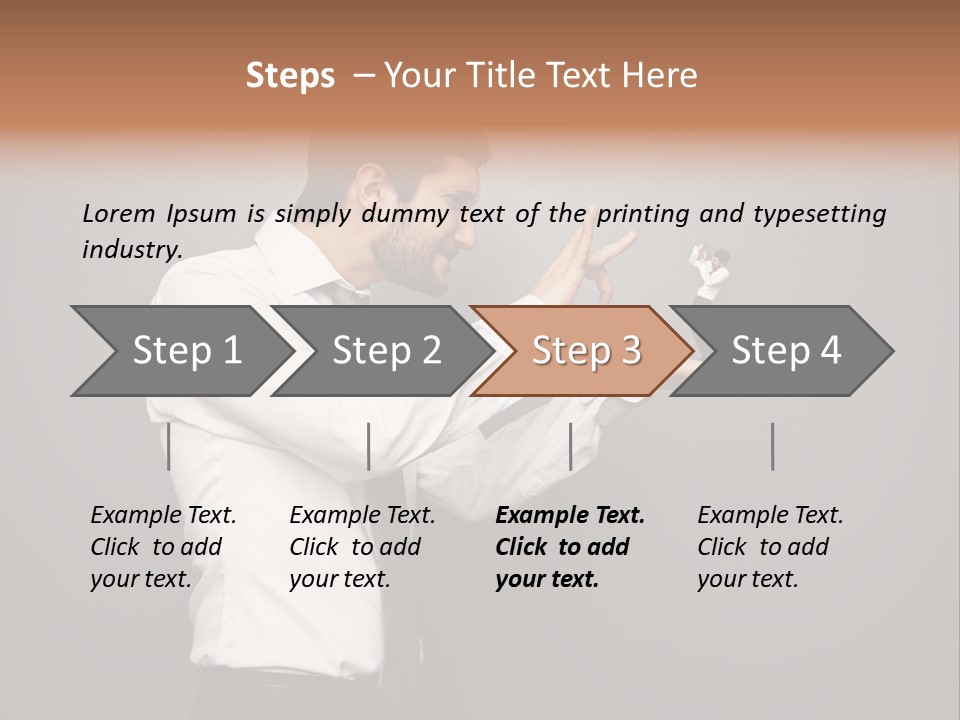 Businesswoman Boss Small PowerPoint Template