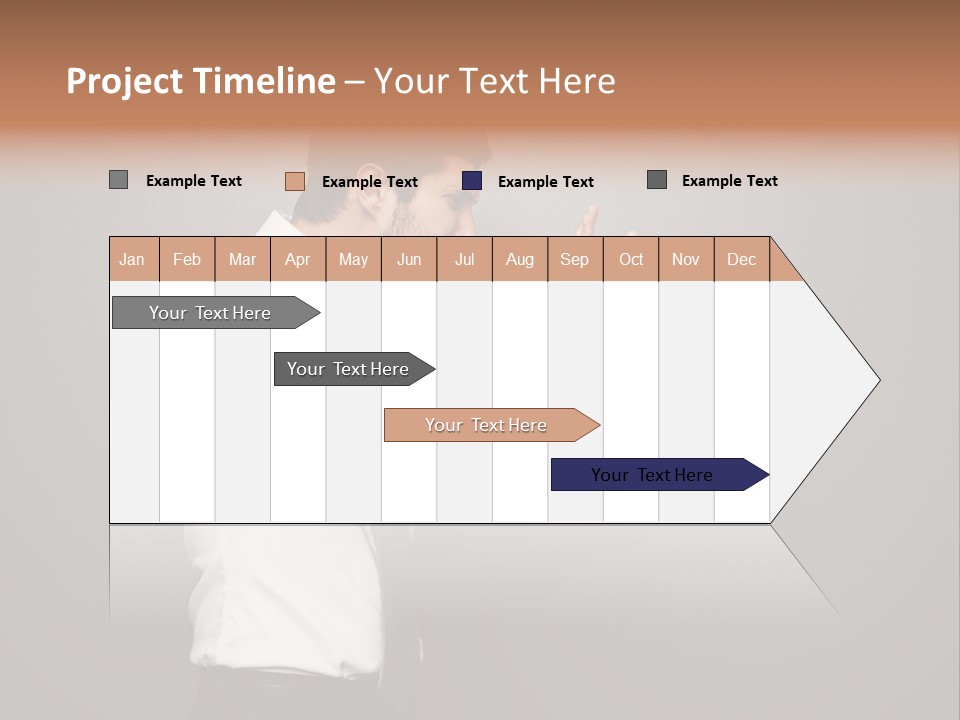 Businesswoman Boss Small PowerPoint Template