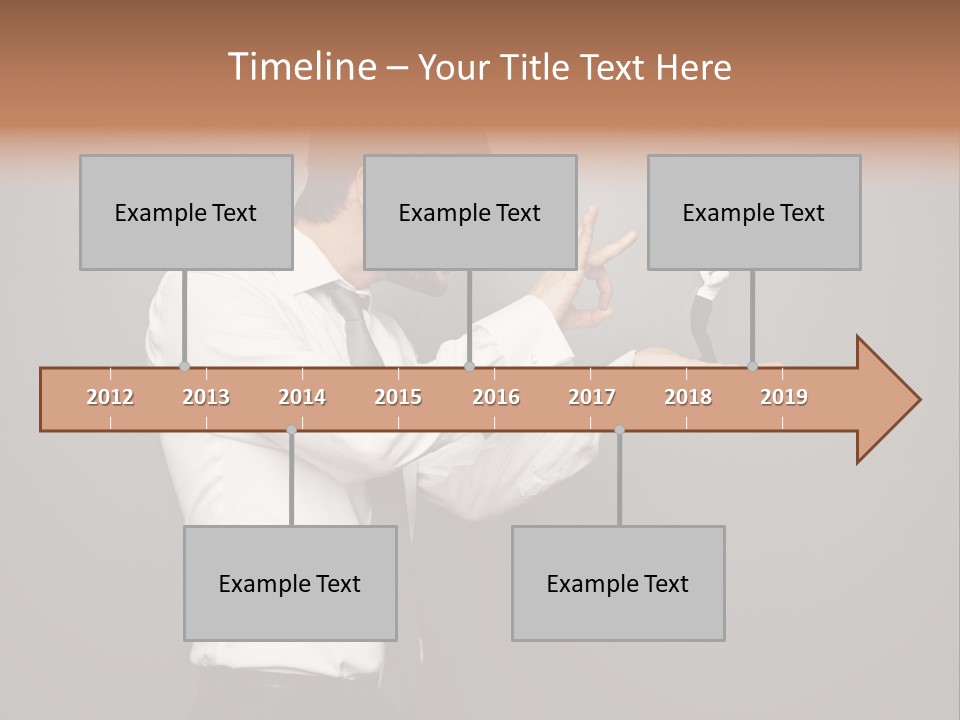Businesswoman Boss Small PowerPoint Template