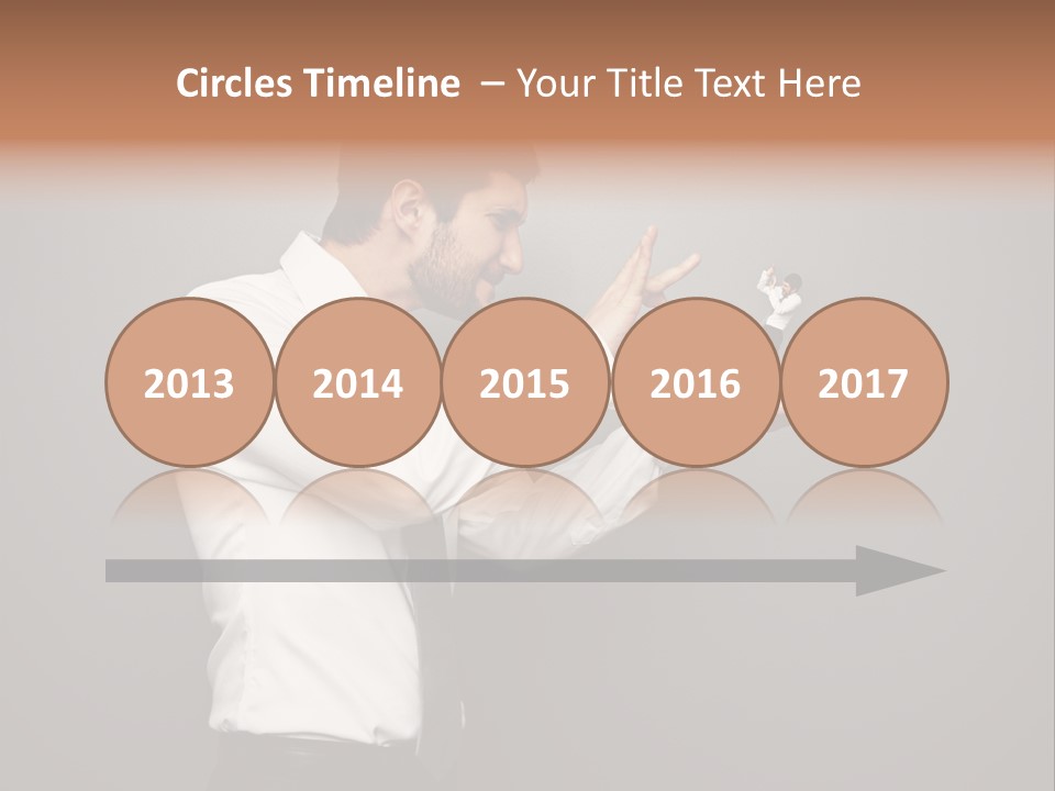 Businesswoman Boss Small PowerPoint Template