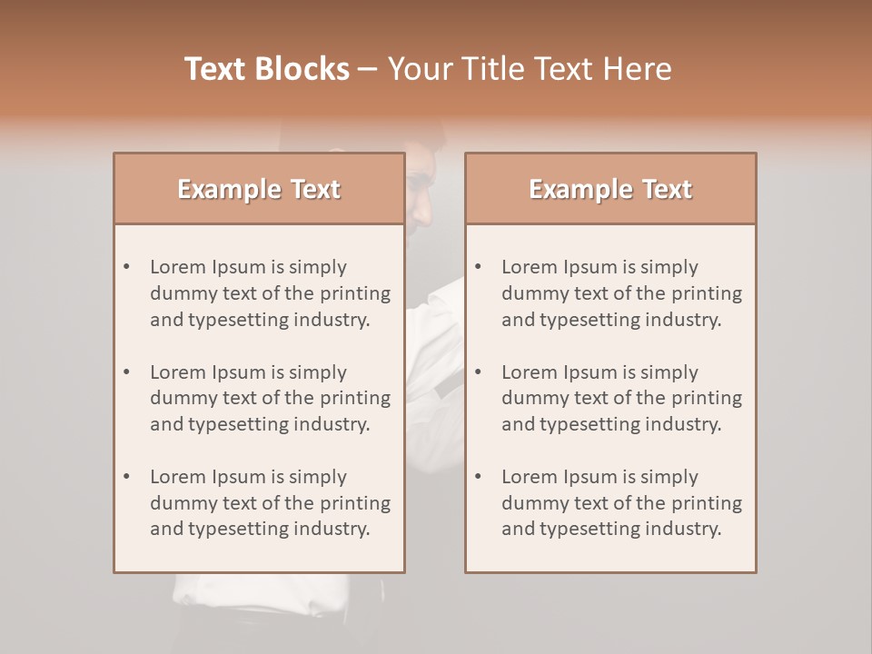 Businesswoman Boss Small PowerPoint Template