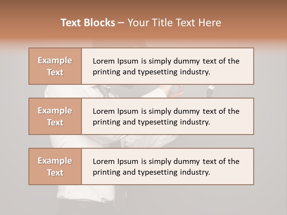 Businesswoman Boss Small PowerPoint Template