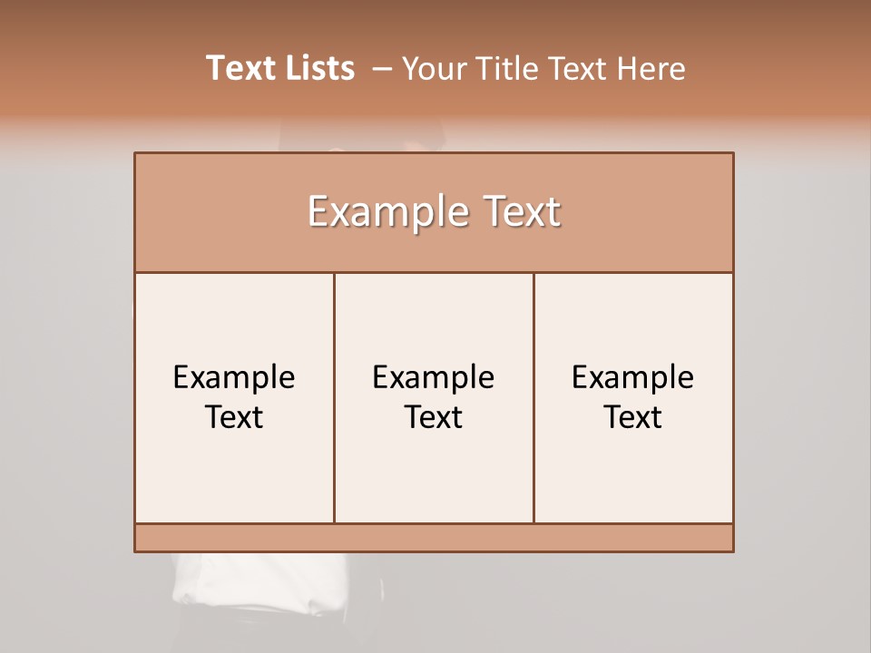 Businesswoman Boss Small PowerPoint Template