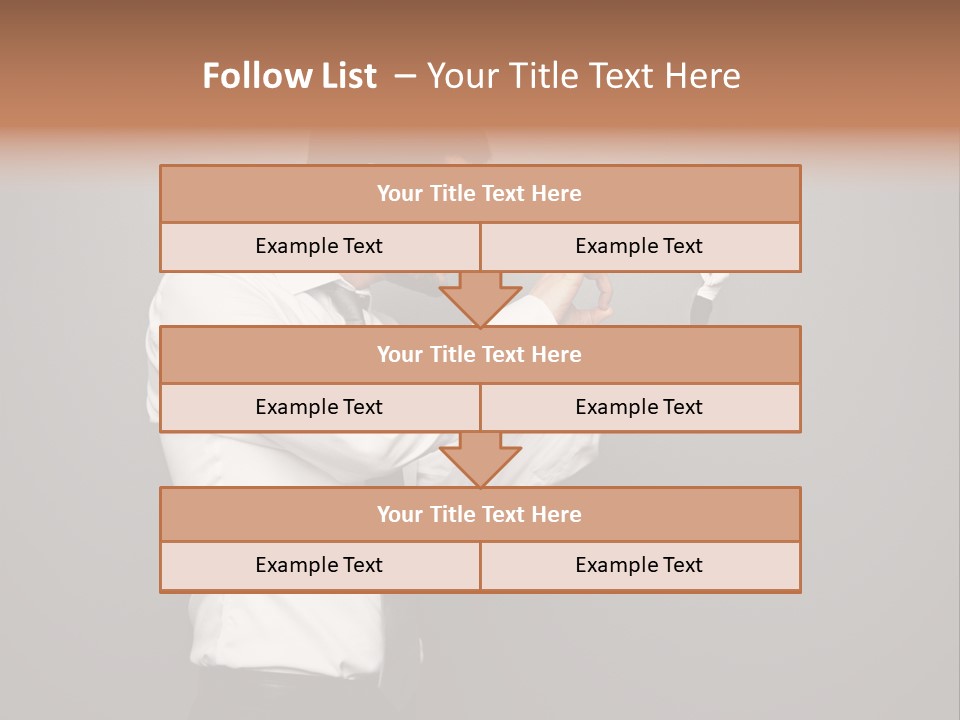 Businesswoman Boss Small PowerPoint Template