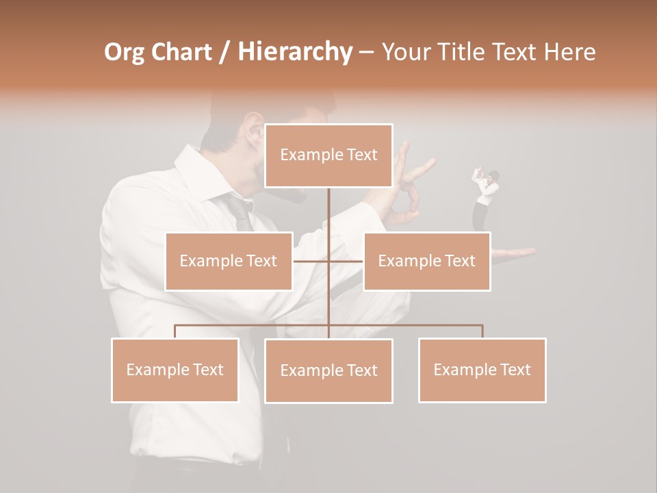 Businesswoman Boss Small PowerPoint Template