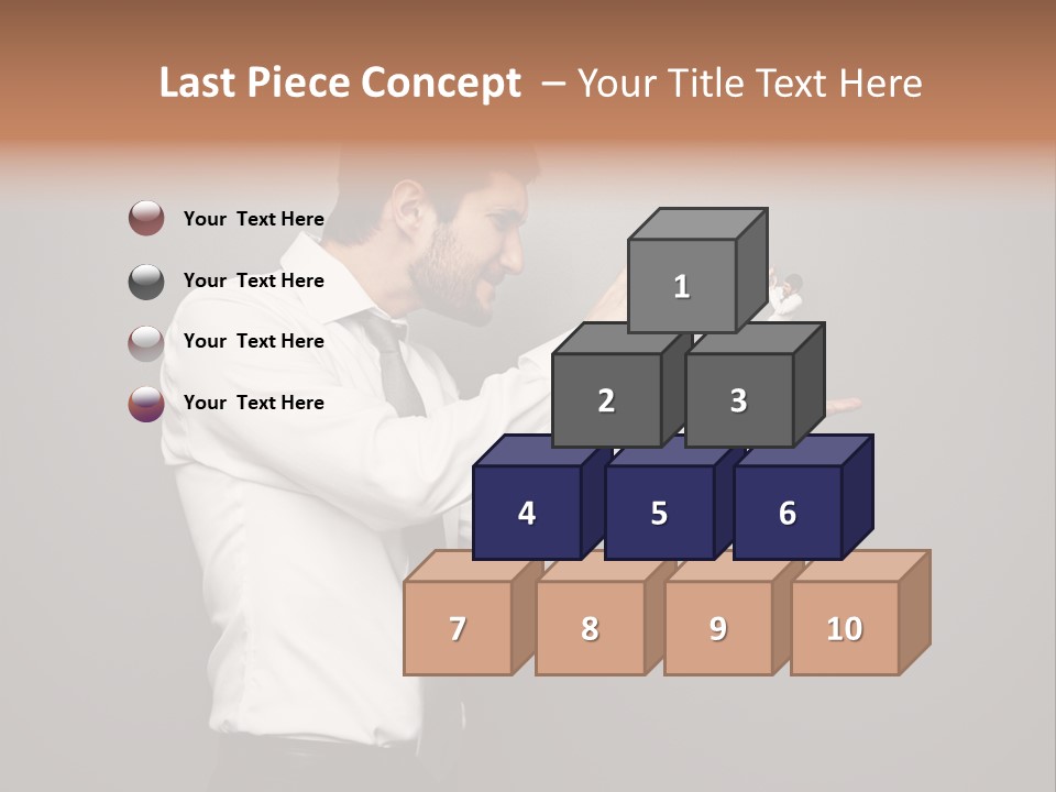 Businesswoman Boss Small PowerPoint Template