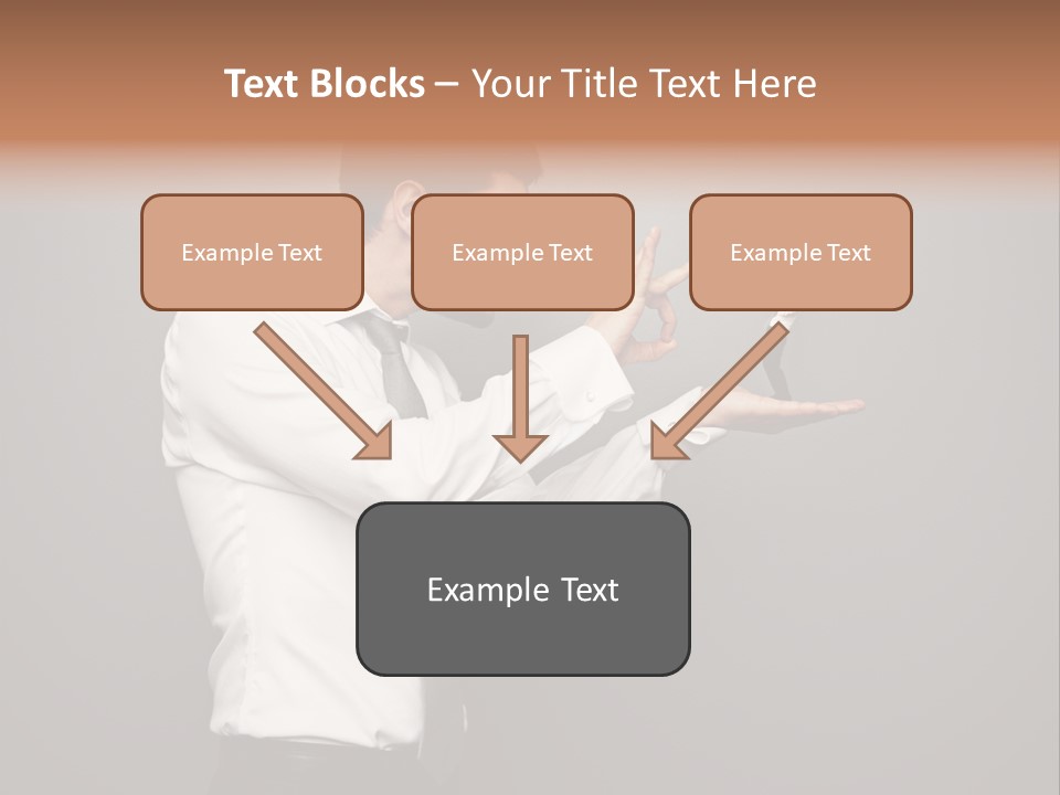 Businesswoman Boss Small PowerPoint Template