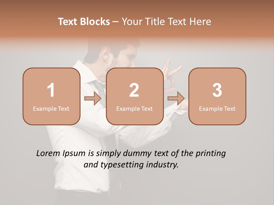 Businesswoman Boss Small PowerPoint Template