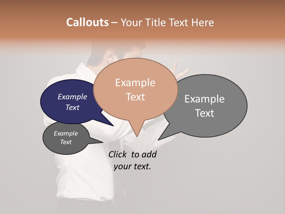 Businesswoman Boss Small PowerPoint Template