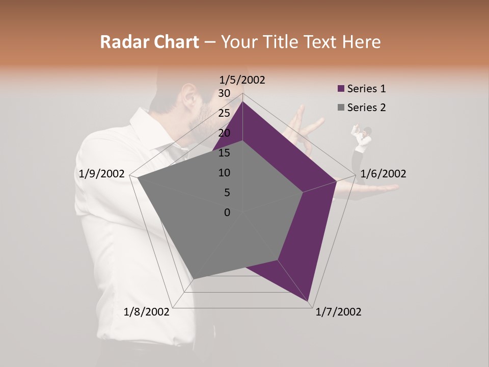 Businesswoman Boss Small PowerPoint Template