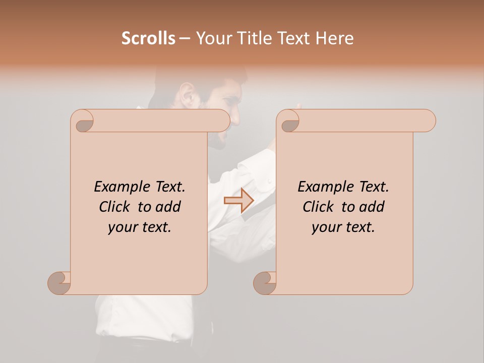 Businesswoman Boss Small PowerPoint Template