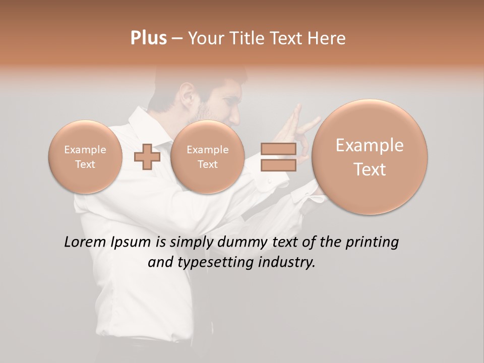 Businesswoman Boss Small PowerPoint Template