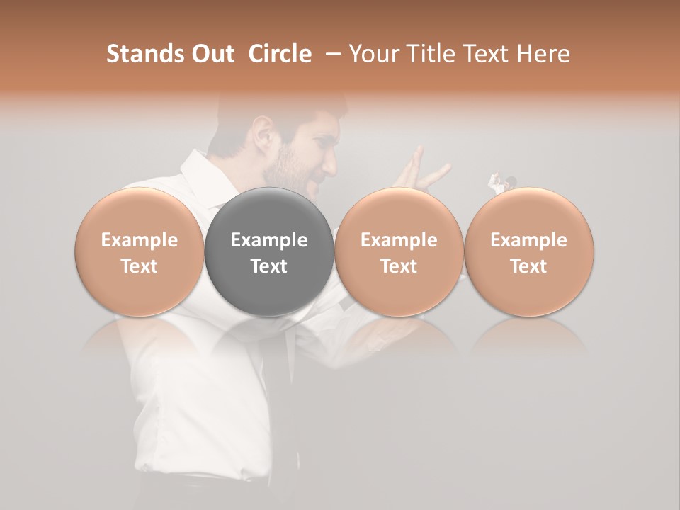 Businesswoman Boss Small PowerPoint Template