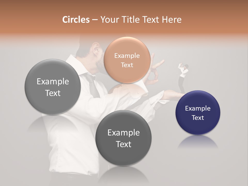 Businesswoman Boss Small PowerPoint Template