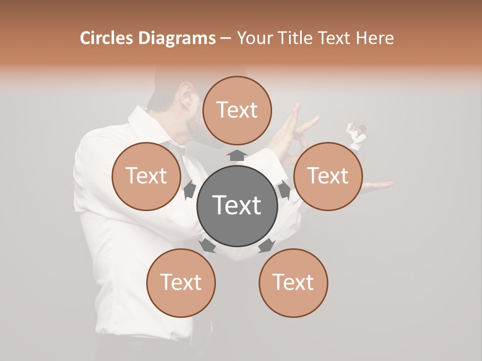 Businesswoman Boss Small PowerPoint Template