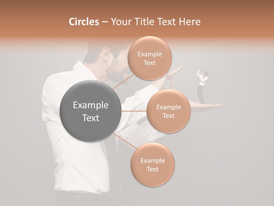 Businesswoman Boss Small PowerPoint Template