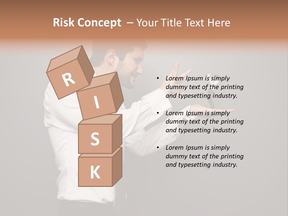 Businesswoman Boss Small PowerPoint Template