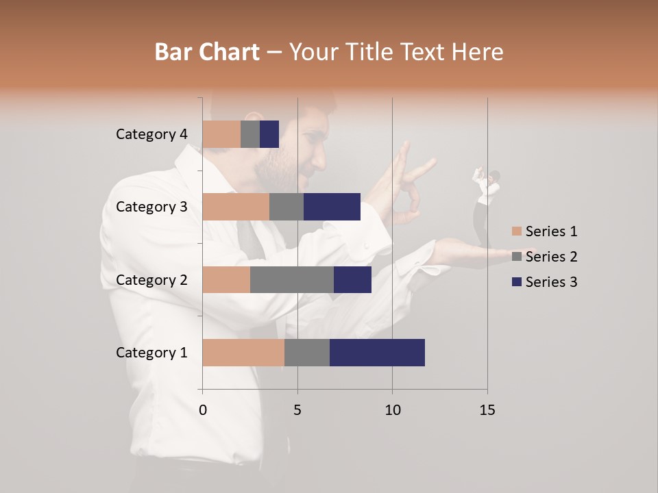 Businesswoman Boss Small PowerPoint Template