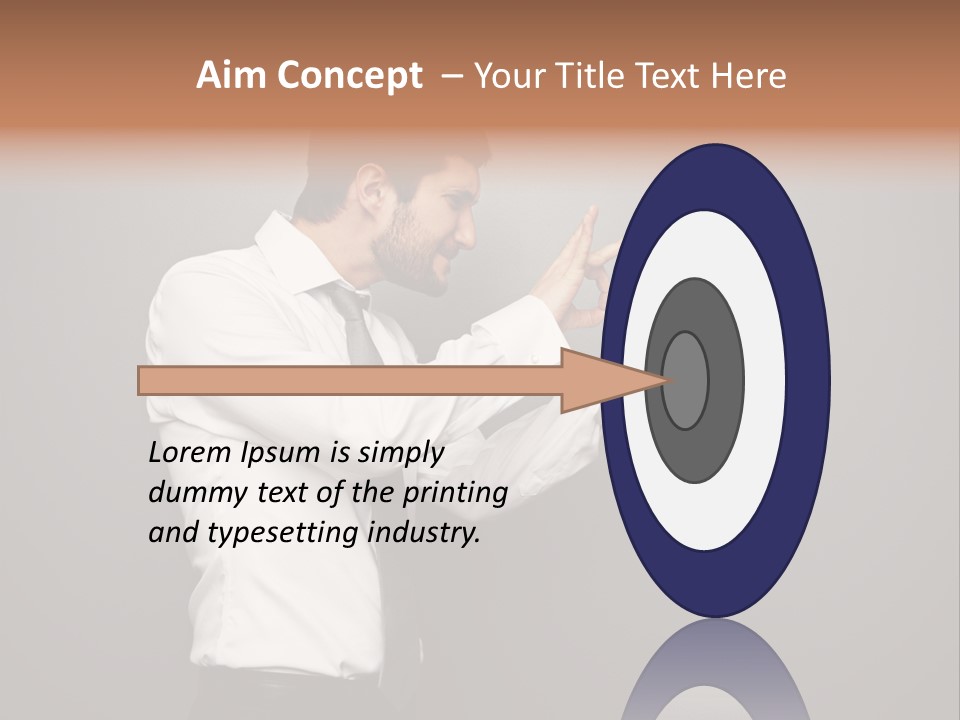 Businesswoman Boss Small PowerPoint Template