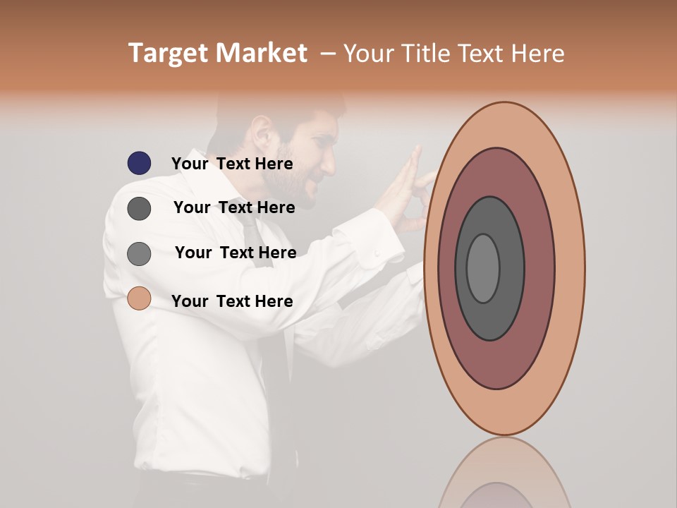 Businesswoman Boss Small PowerPoint Template