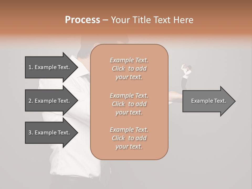 Businesswoman Boss Small PowerPoint Template