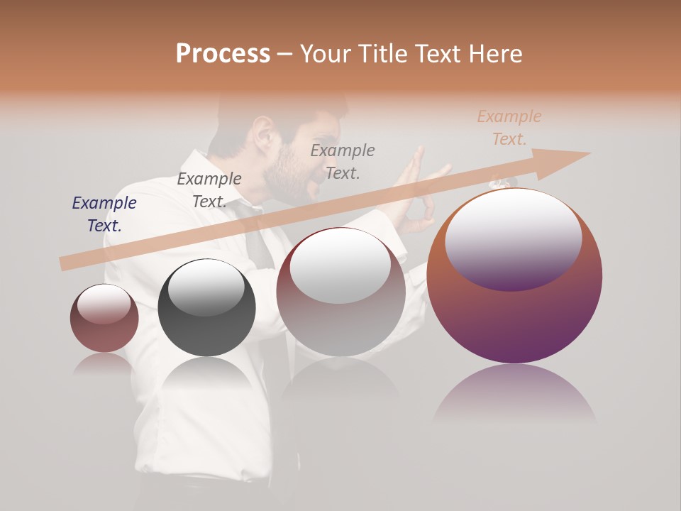 Businesswoman Boss Small PowerPoint Template