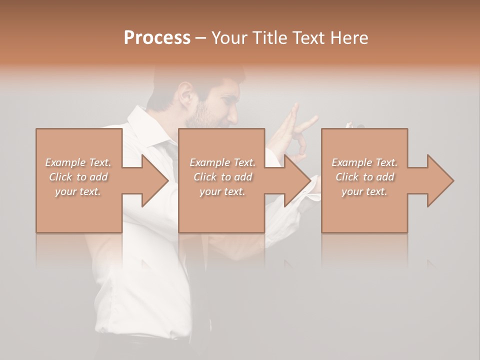 Businesswoman Boss Small PowerPoint Template