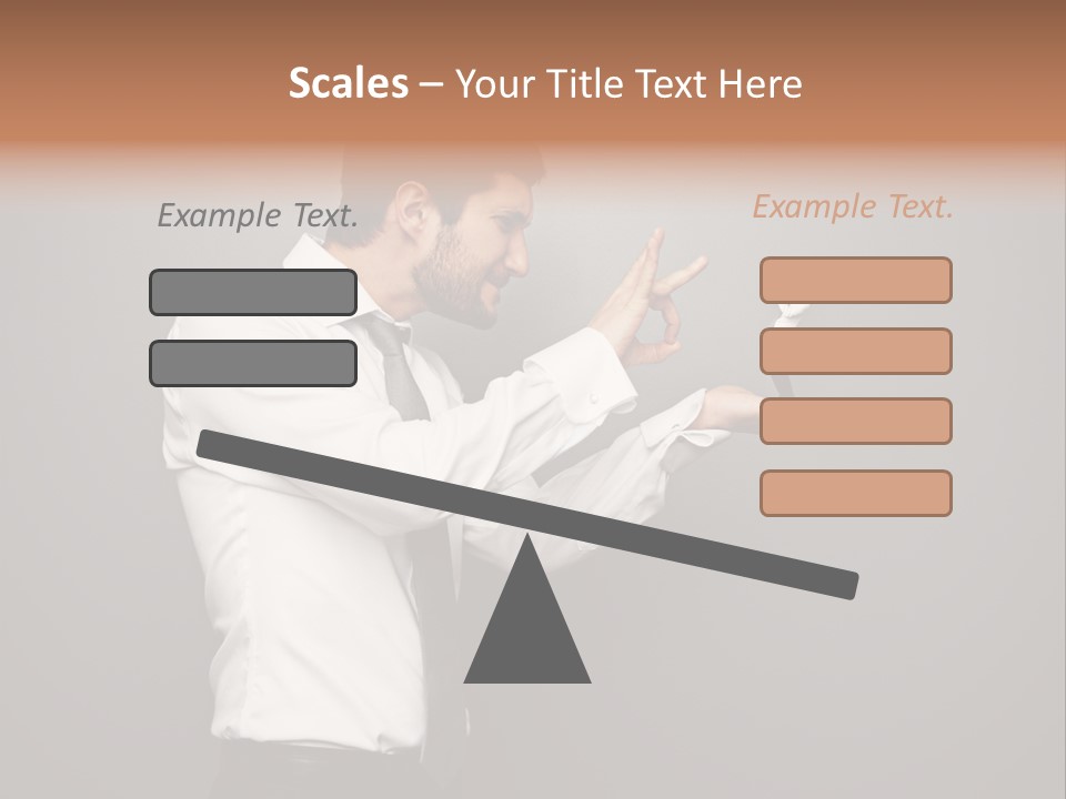 Businesswoman Boss Small PowerPoint Template