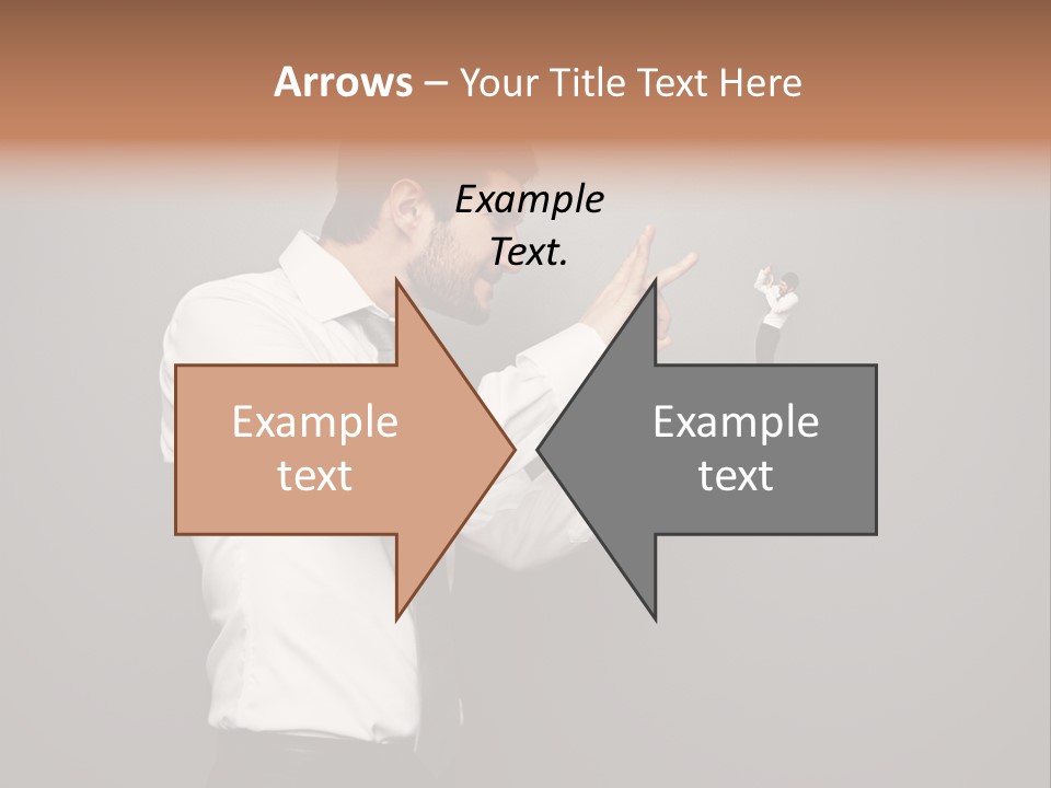 Businesswoman Boss Small PowerPoint Template