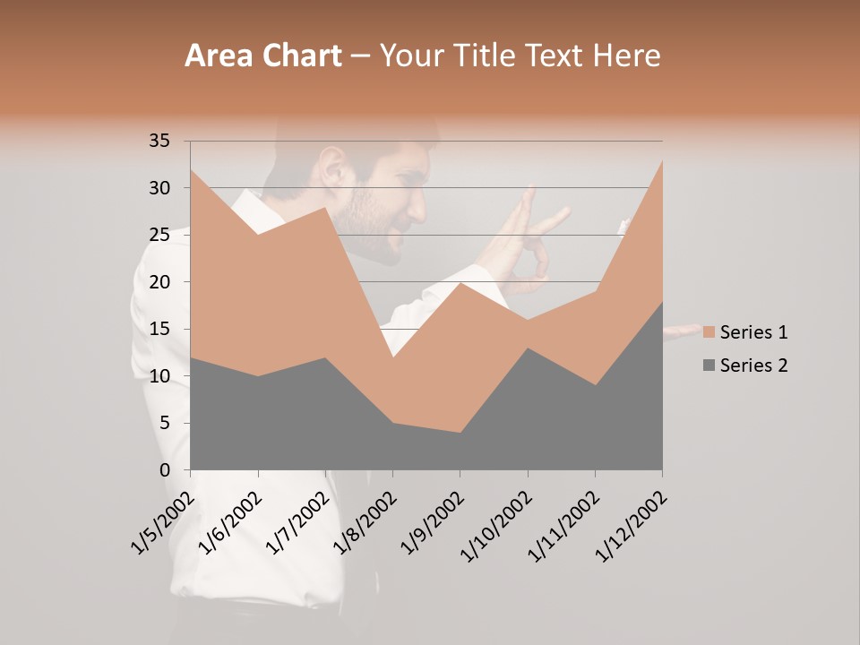 Businesswoman Boss Small PowerPoint Template