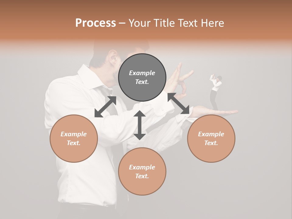 Businesswoman Boss Small PowerPoint Template