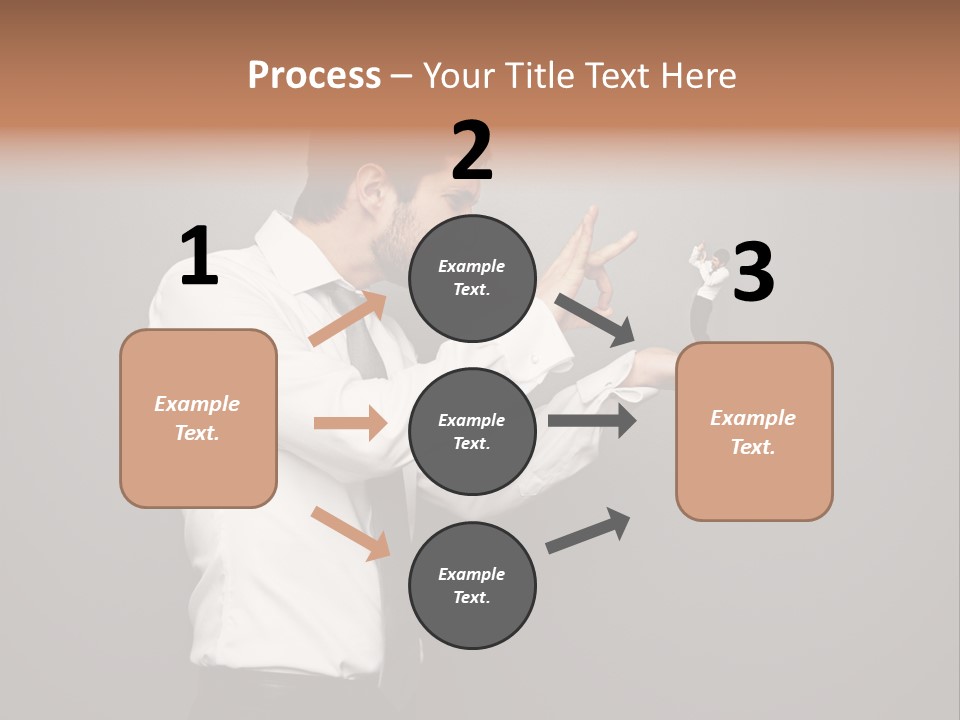 Businesswoman Boss Small PowerPoint Template